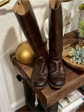 Classic Frye Brown Leather Riding Boots Melissa Style 6.5